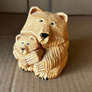Vintage Artesania Rinconada Bear With Cub - Retired